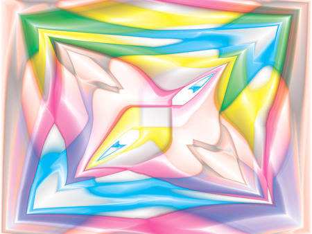 multicolored kaleidoscope, spiral from the centerの写真素材