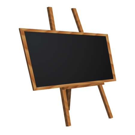 Illustration of realistic wooden board for restaurant menu isolateの写真素材