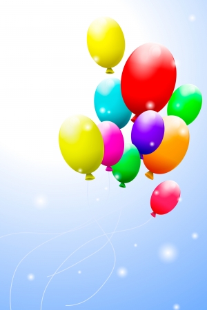 color balloonsの写真素材