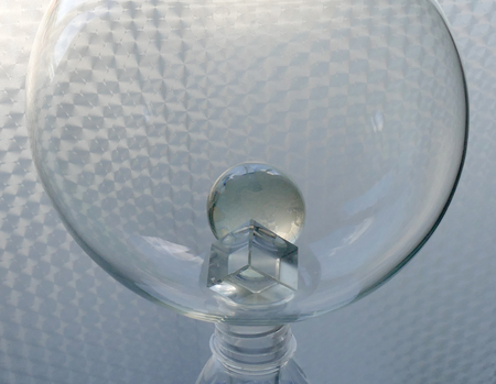 Abstract glassware.