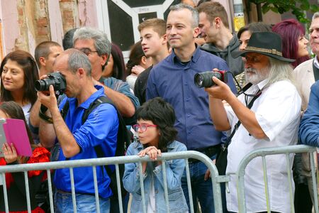 Gabrovo, Bulgaria May 19 2018.Traditional Carnival of Humor and Satire. Street art. Different...