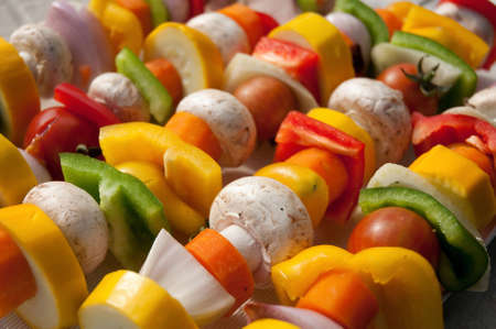 vegetable skewerの写真素材