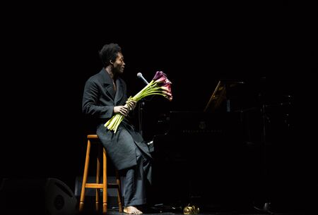 Benjamin Clementine performing in October Palace, Kiev, Ukraine