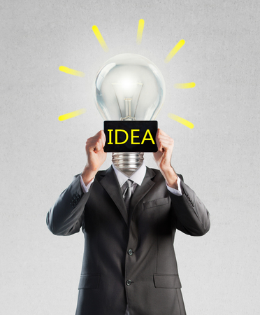 Businessman with an ideaの写真素材