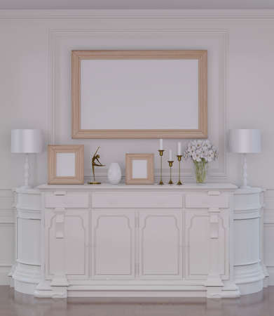 Interior design is the art and science of enhancing the interior of a building to achieve a healthier and more aesthetically pleasing environment for the people using the space. 3d renderingの写真素材