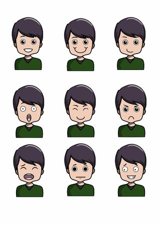 flat avatar free vectorのイラスト素材