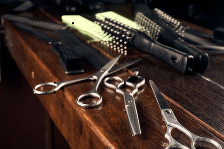 A set of tools for the barbershop master.の写真素材