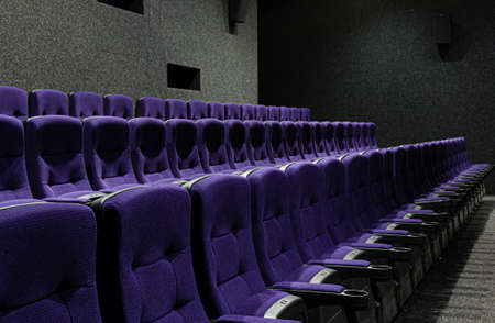 Cinema hall of nobody, empty cinema.