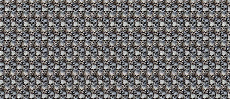 Pattern of skulls background or wallpaper for design.の写真素材