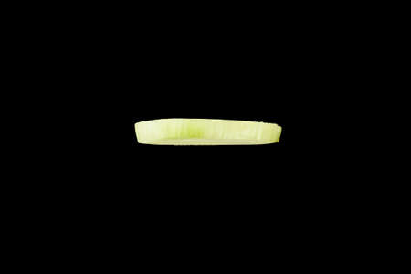 Onion ring slices isolated on white background ingredient.の写真素材