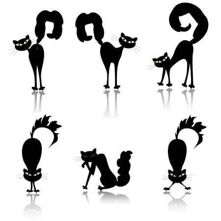 Black catsのイラスト素材