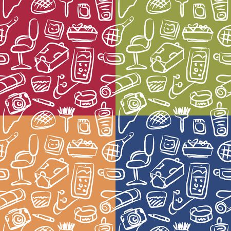 Room pattern 4 colorのイラスト素材