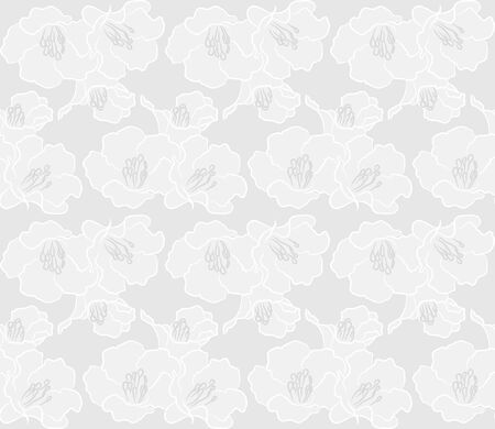 White flower patternのイラスト素材