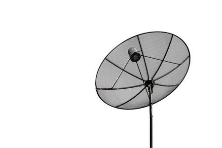 Satellite white background.の写真素材