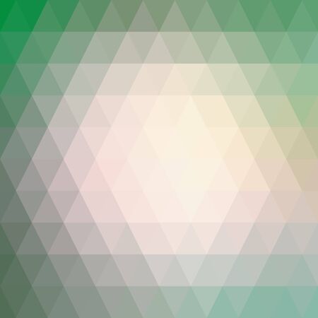 Pink lighting on green low polygon.