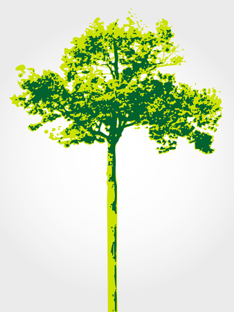 Green tree vectorのイラスト素材