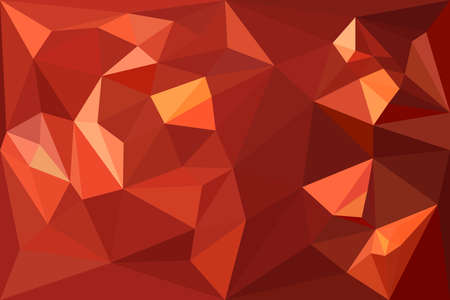 Glitter red wedding wallpaper background, orange abstract geometric graphic banner, magenta ruby low polygon style backdrop.のイラスト素材