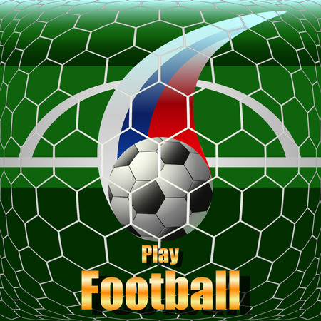 play football poster template vector illustrationのイラスト素材