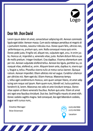 A4 letter template, layout, geometric. Vector, Illustrationのイラスト素材