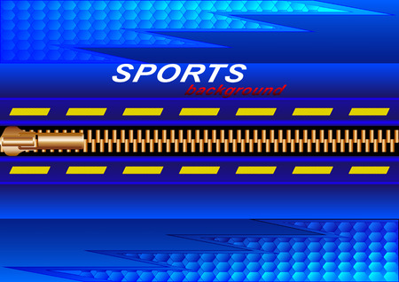 Sports abstract background, gold-plated clasp. Vector Illustrationのイラスト素材