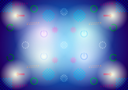 Digital signs on abstract background. Vector Illustrationのイラスト素材