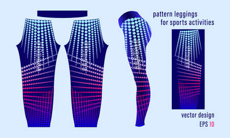 Pattern leggings sport for gym mold ready to useのイラスト素材