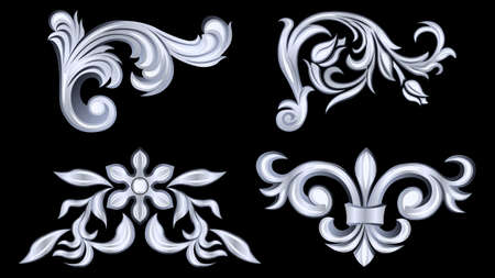 gypsum, silver, gray metal products, stucco weave, pattern isolatedのイラスト素材
