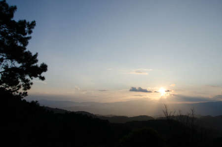 Sunset in Thailandの写真素材