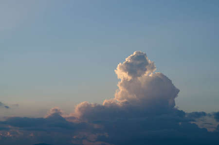 Blue sky with clouds in Thailandの写真素材