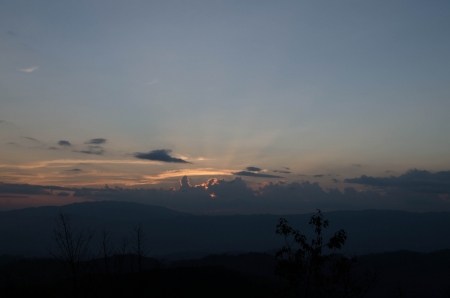 Sunset in Thailand and beauty nature の写真素材