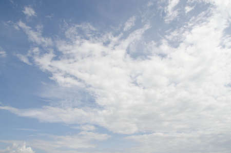 Blue sky with white cloudsの写真素材