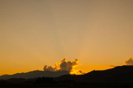 The beautiful sunset on my holidayの写真素材