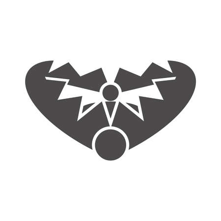 Trap with spikes for hunting animals icon in a flat style.Vector illustration.のイラスト素材