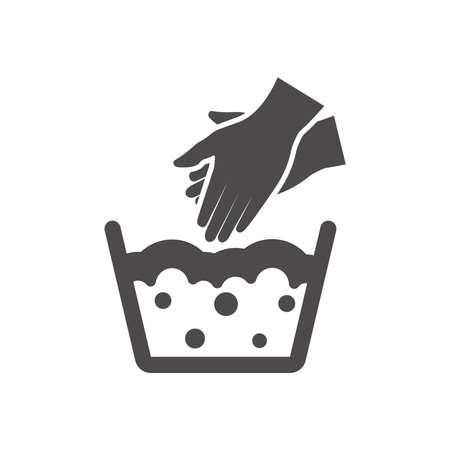 Hand wash icon in flat style.Vector illustration.のイラスト素材