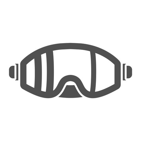 Glasses for mountaineering icon in flat style.Vector illustration.のイラスト素材