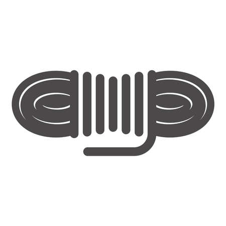 Climbing rope icon in flat style.Vector illustration.のイラスト素材
