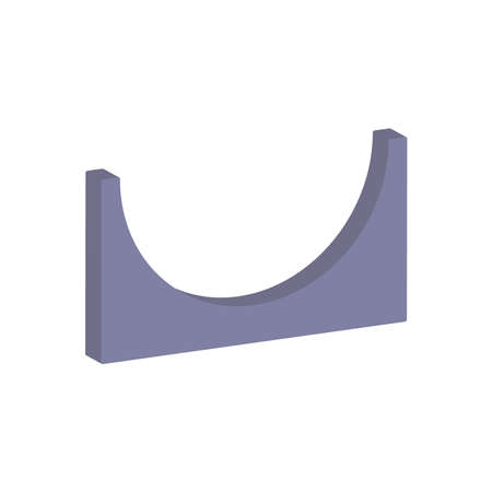 Sprin-gboard icon isolated on white background.Isometric and 3D view.のイラスト素材