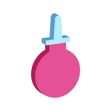 Enema icon icon isolated on white background.Isometric and 3D view.のイラスト素材