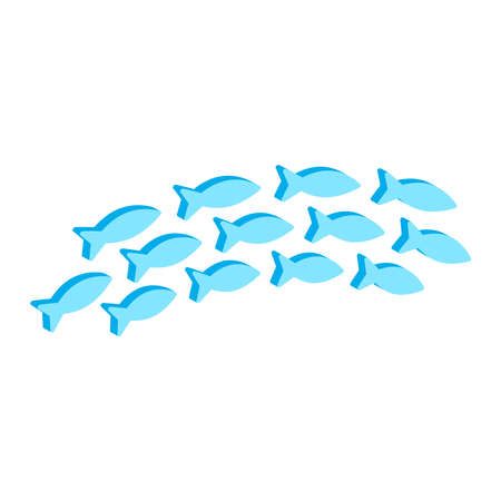 Spawning icon isolated on white background.Isometric and 3D view.のイラスト素材