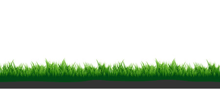 Green grass.Meadow lawn grass.Elements for your design.のイラスト素材