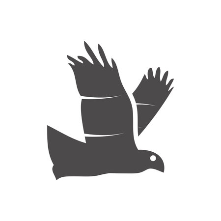 Eagle icon in flat style.Vector illustration.のイラスト素材