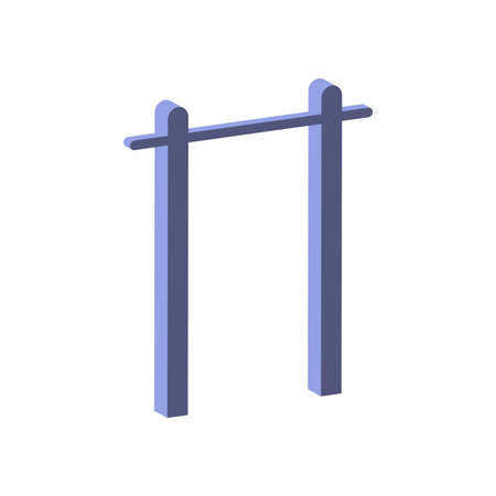 Horizontal bar icon isolated on white background.Isometric and 3D view.のイラスト素材
