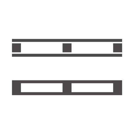 Pallet icon in a flat style isolated on white background.Vector illustration.のイラスト素材