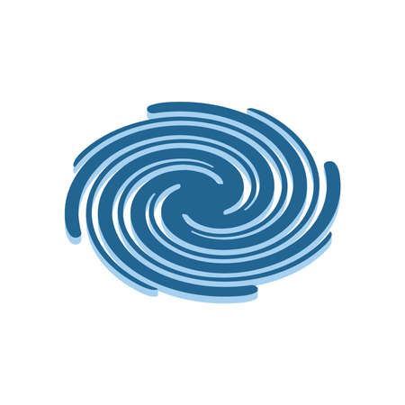 Cyclone icon isolated on white background.Vector isometric and 3D view.のイラスト素材