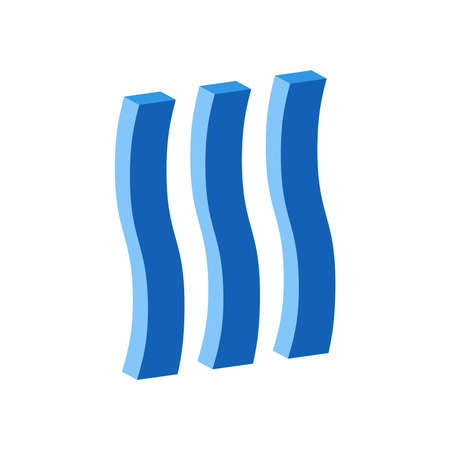 Waterfall icon isolated on white background.のイラスト素材