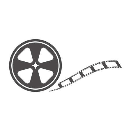 Bobbin icon in flat style isolated on white background.Vector illustration.のイラスト素材