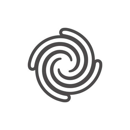 Tornado icon in flat style.Vector illustration.のイラスト素材