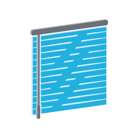 Jalousie icon isolated on white background.Isometric and 3D view.のイラスト素材