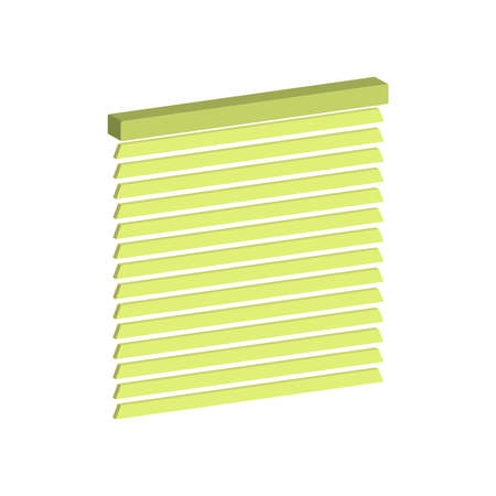 Jalousie isolated on white background.3d vector illustration and isometric view.のイラスト素材