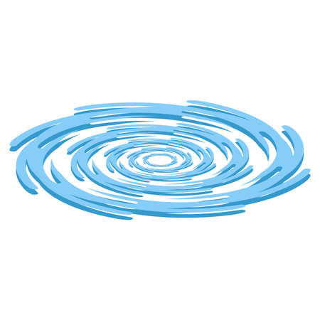 Whirlpool icon isolated on white background.Vector illustration and isometric view.のイラスト素材